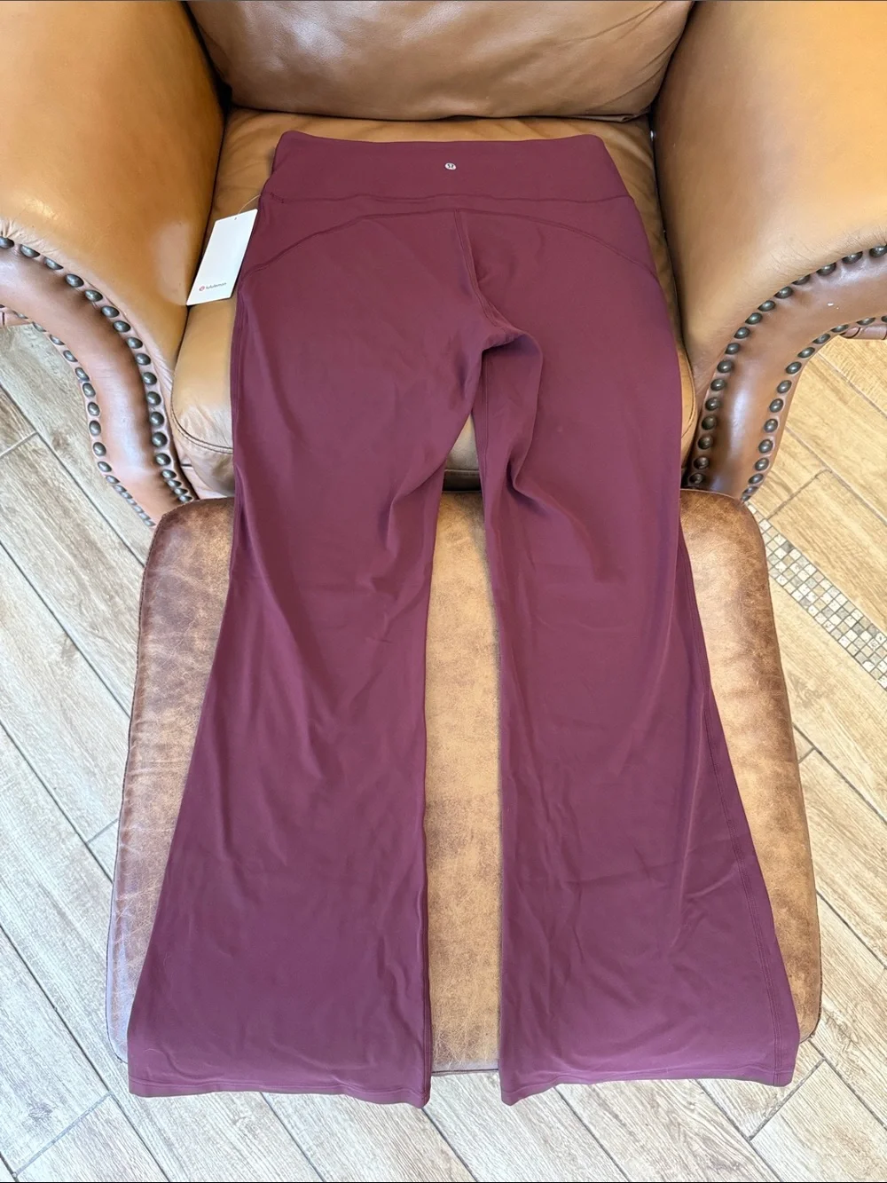 NWT Lululemon Groove Nulu Super-High-Rise Flared Pant 32” 14 Regular Red Merlot